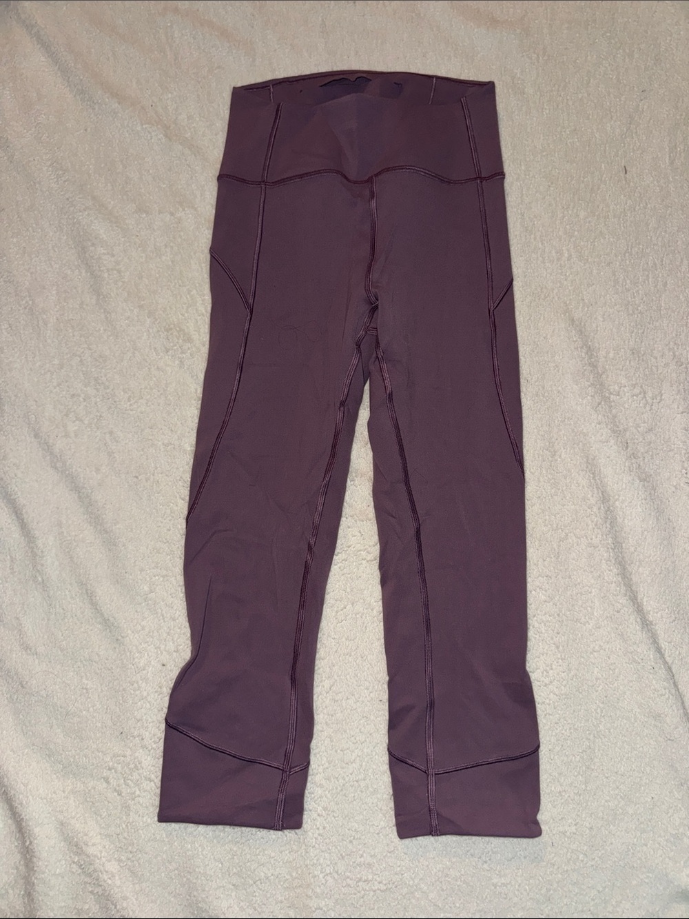 Lululemon Plum High-Rise Cropped Leggings